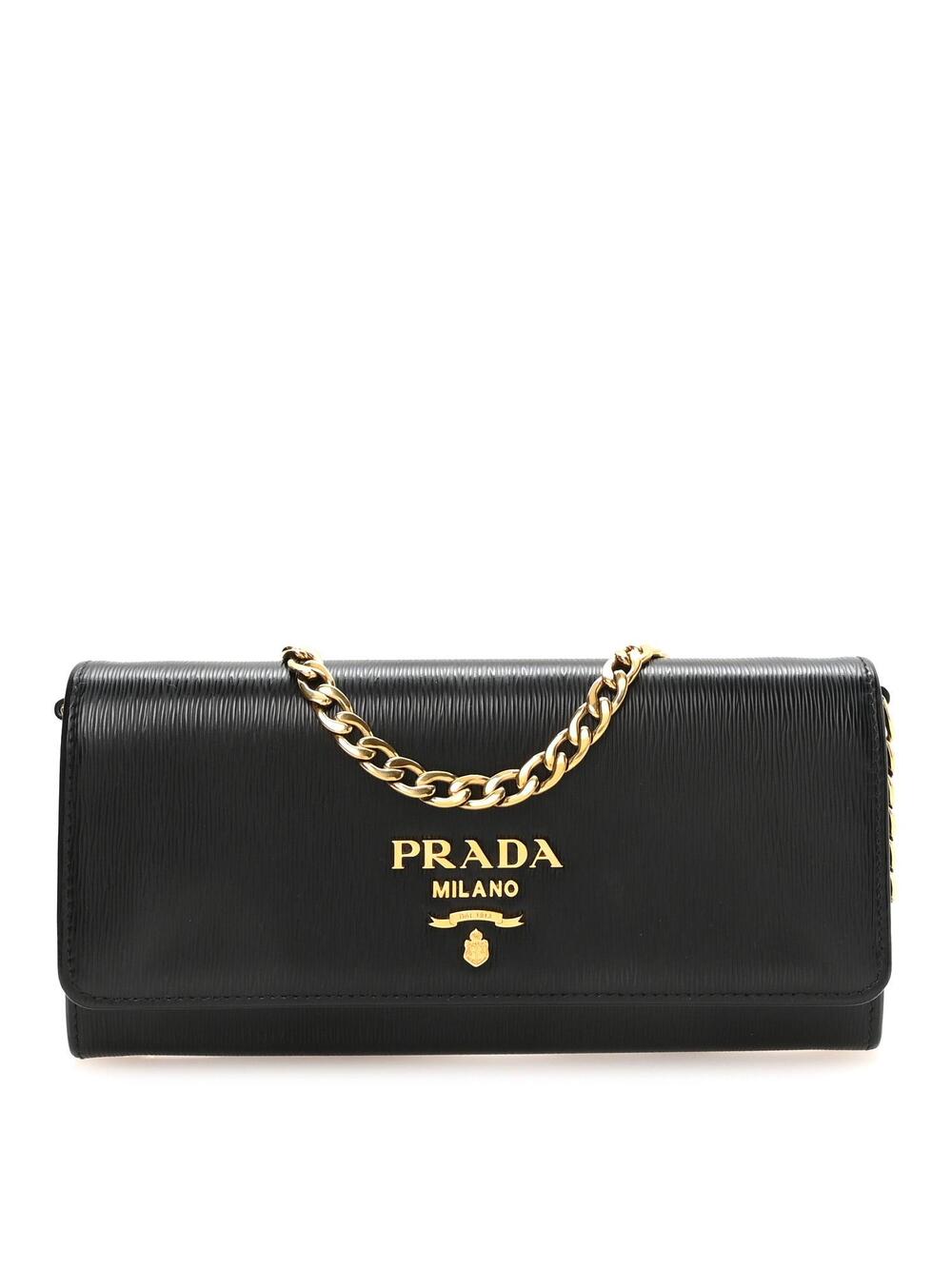 Prada Vitello Move Metal Oro Chain #359269P62B